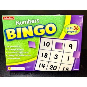 Lakeshore Number Bingo classroom daycare homeschool complete 36 players